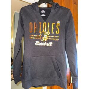 Baltimore Orioles Baseball hoodie Majestic Women size Small